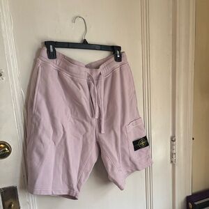 Lilac purple stone island shorts size medium